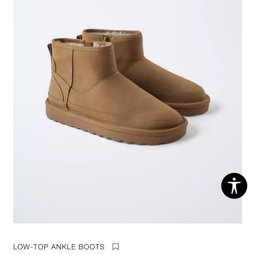 Zara Kids Tan Ankle Boots